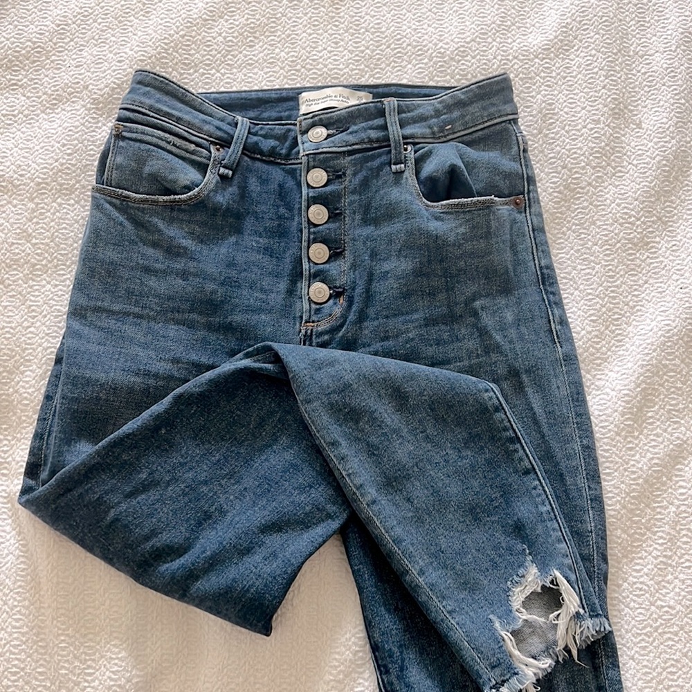 Abecrombie high rise super skinny ankle - 25